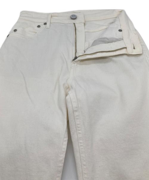 YANUK（ヤヌーク）YANUK (ヤヌーク) セミフレアカットオフデニム Semi Flare Cut Off White ホワイト サイズ:W24の古着・服飾アイテム