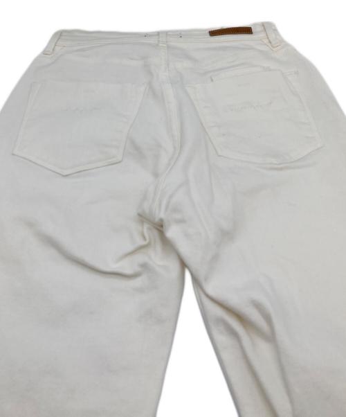 YANUK（ヤヌーク）YANUK (ヤヌーク) セミフレアカットオフデニム Semi Flare Cut Off White ホワイト サイズ:W24の古着・服飾アイテム