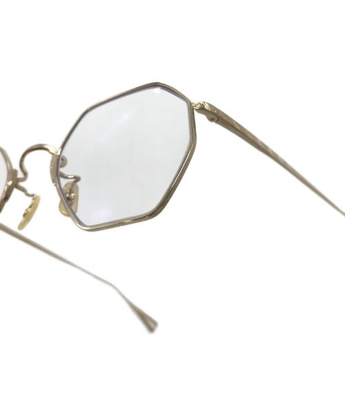 EYEVAN（アイヴァン）EYEVAN (アイヴァン) Roger 眼鏡 伊達眼鏡 ゴールド サイズ:45□22の古着・服飾アイテム