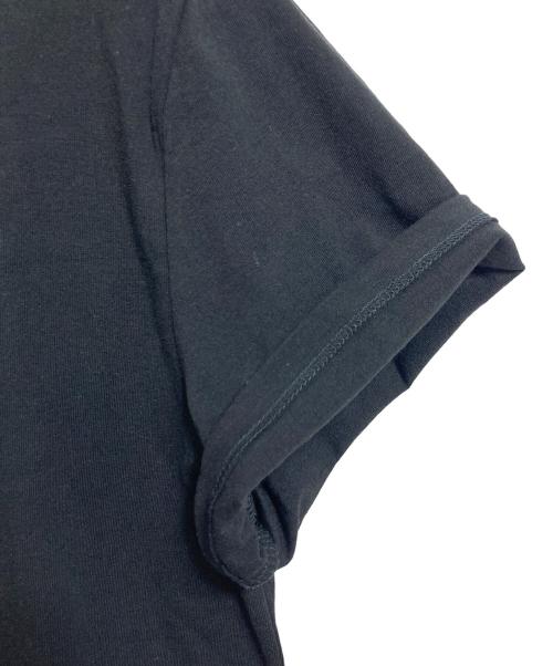 A.P.C.（アーペーセー）A.P.C. (アーペーセー) HOMME S/S TEE 半袖カットソー　Tシャツ　Tee  ロゴ刺繍　日本製 ブラック サイズ:Sの古着・服飾アイテム