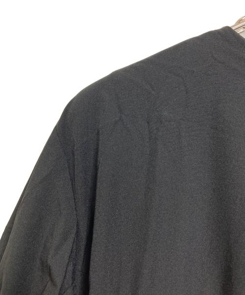 SUM1 STYLE（スミスタイル）SUM1 STYLE (スミスタイル) リボン付きランダムギャザーワンピース　ナイロンワンピース　ロングワンピース　マキシワンピース　ear PAPILLONNER取扱い ブラック サイズ:FREEの古着・服飾アイテム