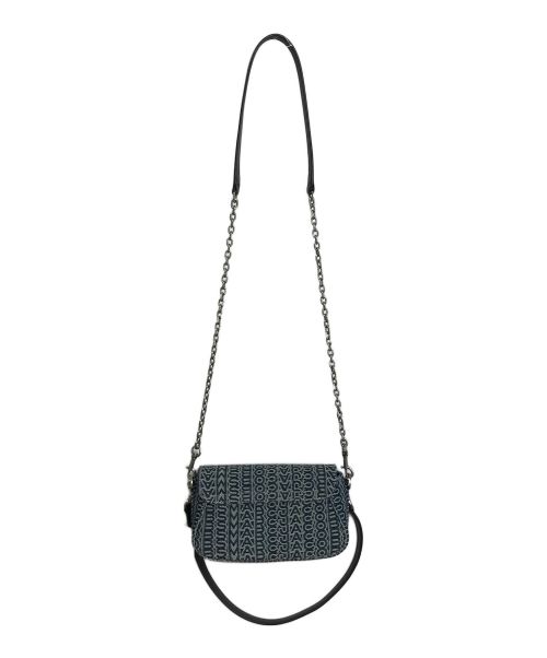 MARC JACOBS（マークジェイコブズ）MARC JACOBS (マークジェイコブス) ザ モノグラム サンフェーディッド デニム カバー ショルダー バッグ スモール インディゴ サイズ:実寸参照 未使用品の古着・服飾アイテム