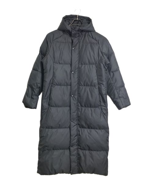 DESCENTE（デサント）DESCENTE (デサント) フード付スーパーロングダウンコート　アウター　スポーツ　アウトドア ブラック サイズ:Sの古着・服飾アイテム