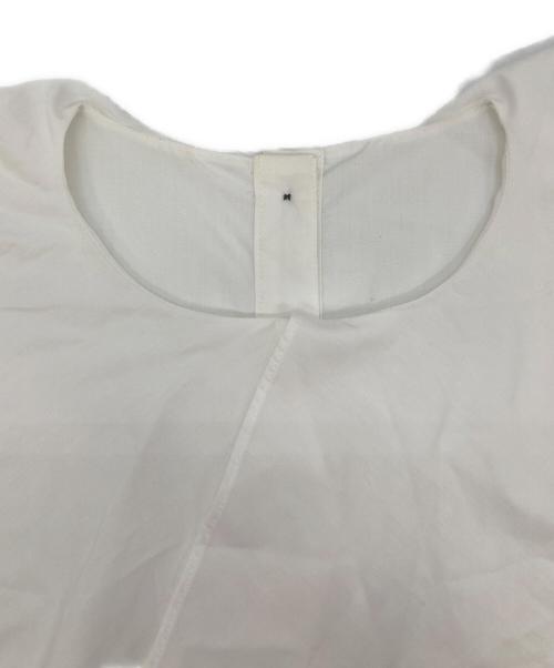 OHGA（オオガ）OHGA (オオガ) ビッグカラーノースリーブブラウス　セレモニー　日本製 ホワイト サイズ:Freeの古着・服飾アイテム