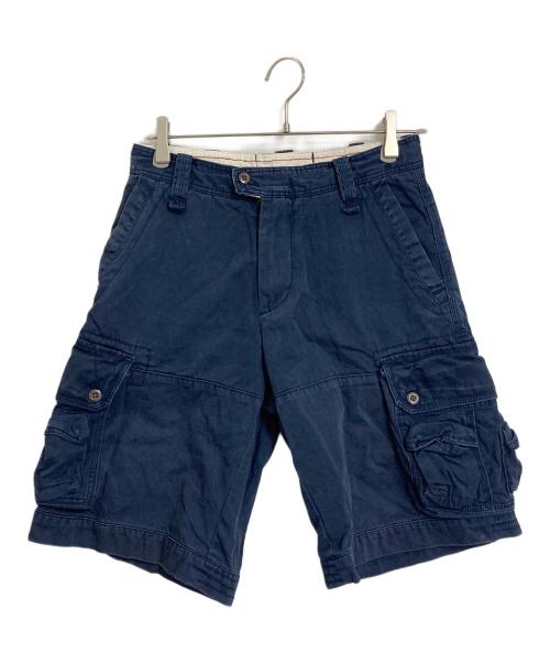 POLO RALPH LAUREN（ポロ・ラルフローレン）POLO RALPH LAUREN (ポロ・ラルフローレン) 6ポケットハーフパンツ ショートカーゴパンツ ジップフライ　ポニー刺繍 ネイビー サイズ:28の古着・服飾アイテム