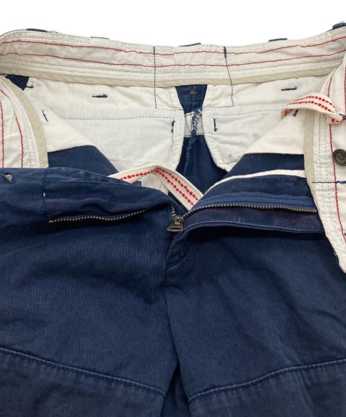 POLO RALPH LAUREN（ポロ・ラルフローレン）POLO RALPH LAUREN (ポロ・ラルフローレン) 6ポケットハーフパンツ ショートカーゴパンツ ジップフライ　ポニー刺繍 ネイビー サイズ:28の古着・服飾アイテム