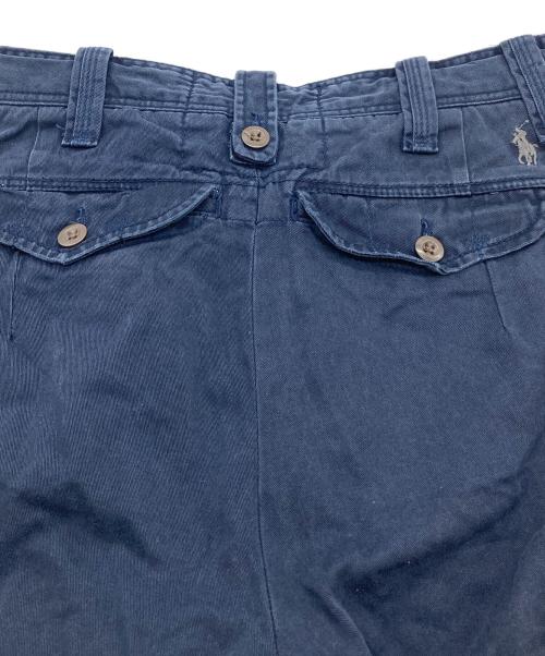 POLO RALPH LAUREN（ポロ・ラルフローレン）POLO RALPH LAUREN (ポロ・ラルフローレン) 6ポケットハーフパンツ ショートカーゴパンツ ジップフライ　ポニー刺繍 ネイビー サイズ:28の古着・服飾アイテム