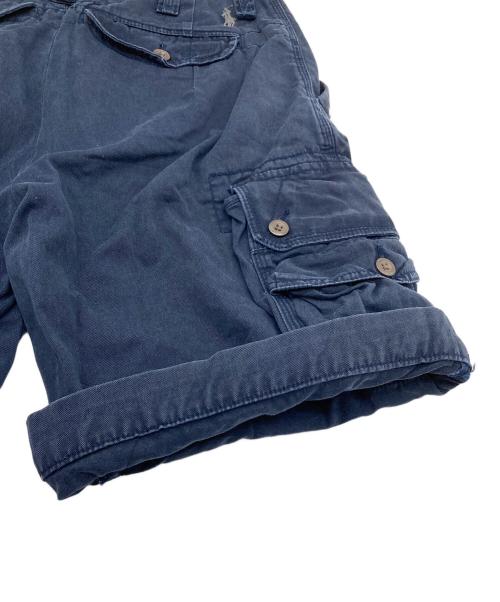 POLO RALPH LAUREN（ポロ・ラルフローレン）POLO RALPH LAUREN (ポロ・ラルフローレン) 6ポケットハーフパンツ ショートカーゴパンツ ジップフライ　ポニー刺繍 ネイビー サイズ:28の古着・服飾アイテム