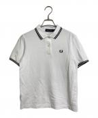 FRED PERRYフレッドペリー）の古着「ポロシャツ The Fred Perry Shirt ワンポイント刺繍ポロシャツ」｜ホワイト×ブラック