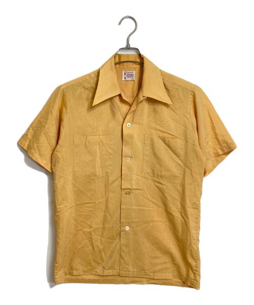 TOWN CRAFT（タウンクラフト）TOWN CRAFT (タウンクラフト) 60’S～70’S半袖ボックスシャツ PENN-PRESTタグ　６０年代　70年代 イエロー サイズ:Sの古着・服飾アイテム