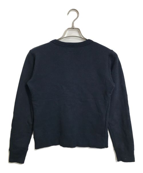 The Blurred CLOTHING（ブラードクロージング）The Blurred CLOTHING (ブラードクロージング) ショート丈ロゴスウェット　コンパクトスウェット　日本製 ネイビー サイズ:38の古着・服飾アイテム