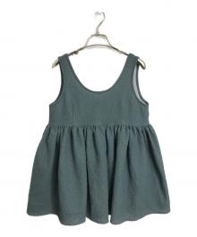 holiday（ホリデー）の古着「BONDING TOPS ボンディングトップ　ノースリーブブラウス　日本製」｜グリーン