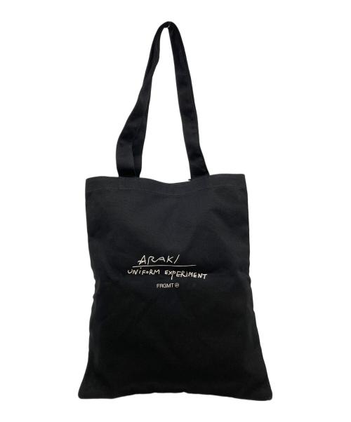 uniform experiment（ユニフォームエクスペリメント）uniform experiment (ユニフォームエクスペリメント) トートバッグ　タグつき ブラック サイズ:実寸参照の古着・服飾アイテム