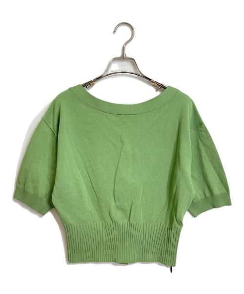 Mystrada（マイストラーダ）Mystrada (マイストラーダ) 2wayカーデプルオーバー ニット　半袖カーディガン グリーン サイズ:38の古着・服飾アイテム