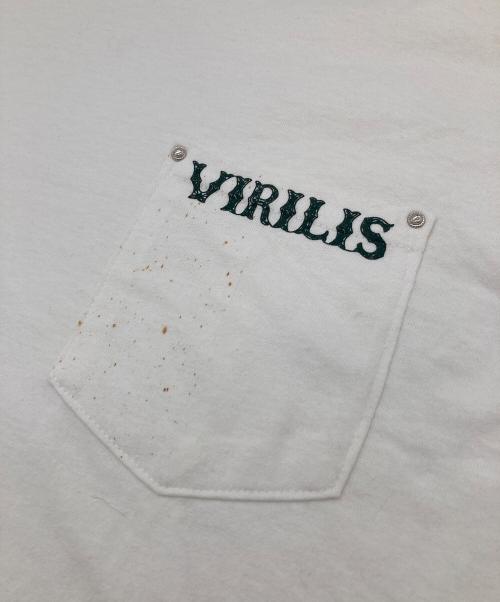TOGA VIRILIS（トーガ ビリリース）TOGA VIRILIS (トーガ ビリリース) サイドスタッズTシャツ ホワイト サイズ:46の古着・服飾アイテム