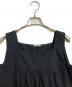 MIU MIU (ミュウミュウ) キャミソールギャザーブラウス　ノースリーブブラウス　イタリア製 ブラック サイズ:42：5000円