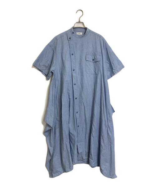 HYKE（ハイク）HYKE (ハイク) デザインシャツワンピース シャンブレー ワンピース ブルー サイズ:1の古着・服飾アイテム