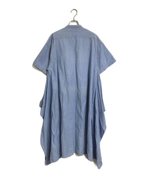 HYKE（ハイク）HYKE (ハイク) デザインシャツワンピース シャンブレー ワンピース ブルー サイズ:1の古着・服飾アイテム