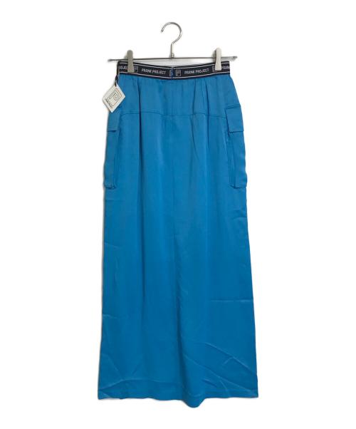 PRANK PROJECT（プランクプロジェクト）PRANK PROJECT (プランクプロジェクト) Satin Cargo Skirt/サテンカーゴスカート ブルー サイズ:FREEの古着・服飾アイテム