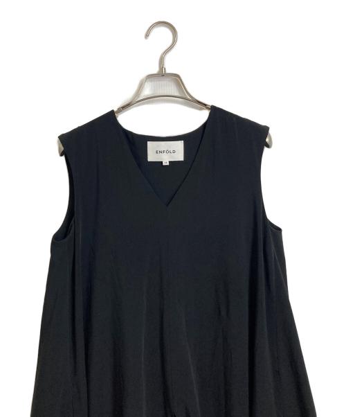 ENFOLD（エンフォルド）ENFOLD (エンフォルド) ノースリーブワンピース ブラック サイズ:36の古着・服飾アイテム