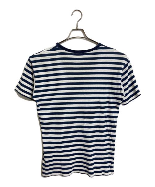 COMME des GARCONS HOMME（コムデギャルソン オム）COMME des GARCONS HOMME (コムデギャルソン オム) 【古着】90’SボーダーTシャツ　半袖カットソー　Tシャツ　Tee   90年代　田中オム期 ネイビー×ホワイト サイズ:実寸参照の古着・服飾アイテム