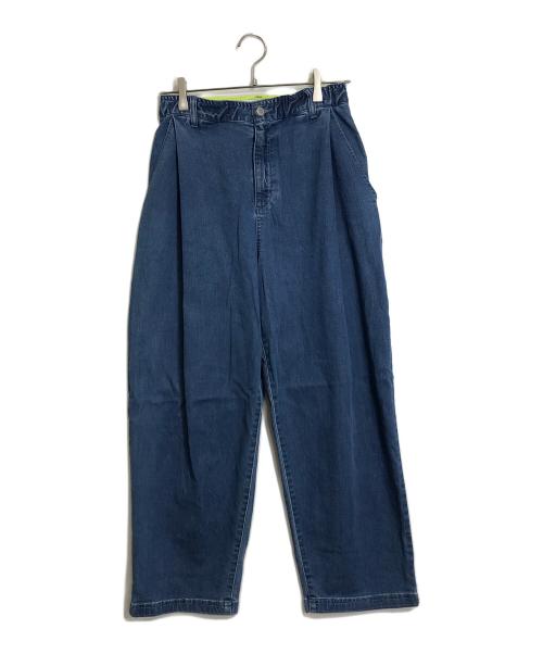 CYAN TOKYO（シアン トーキョー）CYAN TOKYO (シアン トーキョー) サイドタックカーブワイドデニム インディゴ サイズ:38の古着・服飾アイテム