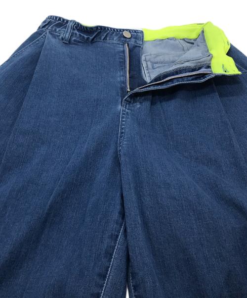 CYAN TOKYO（シアン トーキョー）CYAN TOKYO (シアン トーキョー) サイドタックカーブワイドデニム インディゴ サイズ:38の古着・服飾アイテム