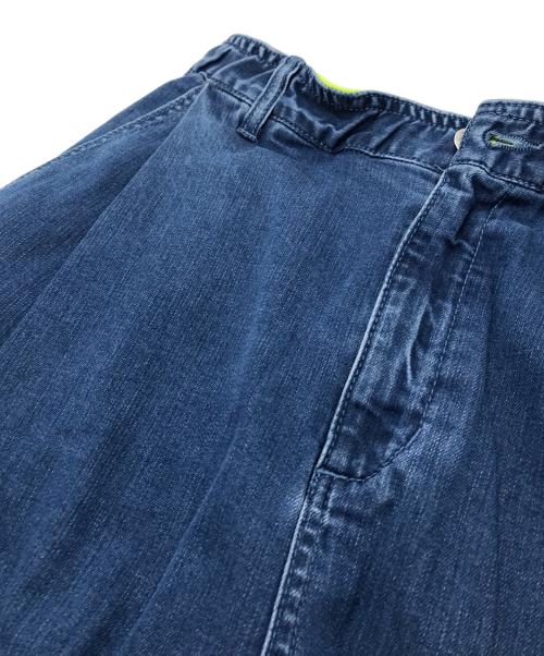 CYAN TOKYO（シアン トーキョー）CYAN TOKYO (シアン トーキョー) サイドタックカーブワイドデニム インディゴ サイズ:38の古着・服飾アイテム