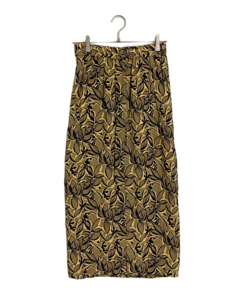 JOURNAL STANDARD relume（ジャーナルスタンダード レリューム）JOURNAL STANDARD relume (ジャーナルスタンダード レリューム) IPEKER/Cupra Iラインスカート イエロー×ブラック サイズ:Mの古着・服飾アイテム