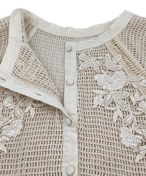 willfully（ウィルフリー）willfully (ウィルフリー) オープンロングカフス ワンピース ベージュ サイズ:FREEの古着・服飾アイテム