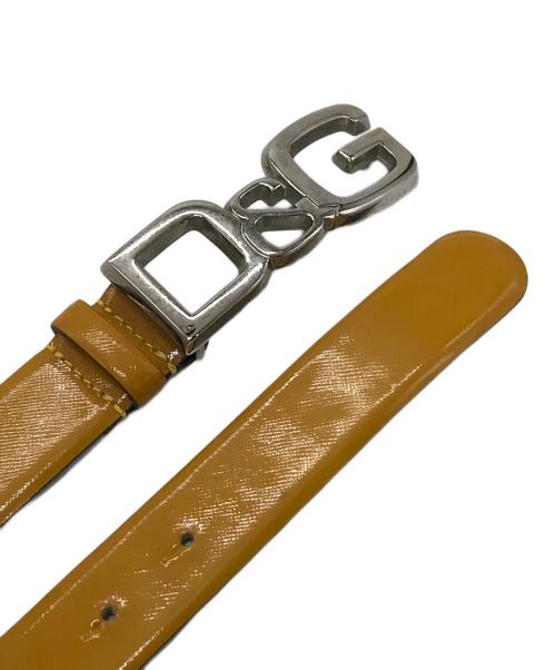 DOLCE & GABBANA（ドルチェ＆ガッバーナ）DOLCE & GABBANA (ドルチェ＆ガッバーナ) ロゴベルト イエロー サイズ:実寸参照の古着・服飾アイテム