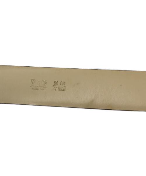 DOLCE & GABBANA（ドルチェ＆ガッバーナ）DOLCE & GABBANA (ドルチェ＆ガッバーナ) ロゴベルト イエロー サイズ:実寸参照の古着・服飾アイテム