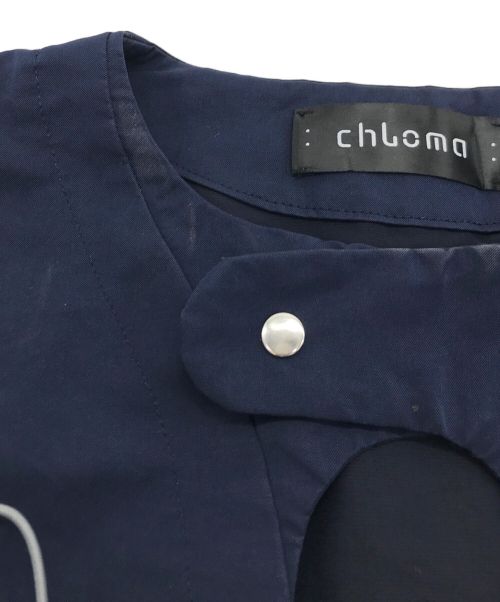 chloma（クロマ）chloma (クロマ) ナイロンワンピース/gene dress ネイビー サイズ:FREEの古着・服飾アイテム