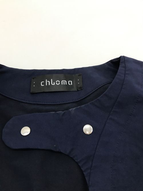 chloma（クロマ）chloma (クロマ) ナイロンワンピース/gene dress ネイビー サイズ:FREEの古着・服飾アイテム