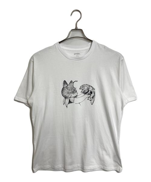 graniph（グラニフ）graniph STRANGER THINGS ヒグチユウコ (ヒグチユウコ) graniph (グラニフ) STRANGER THINGS drawn by ヒグチユウコ Netflix ホワイト　白 ホワイト サイズ:XL 未使用品の古着・服飾アイテム