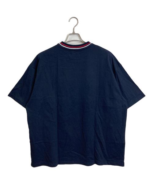 FRED PERRY（フレッドペリー）FRED PERRY (フレッドペリー) BEAMS (ビームス) オーバーサイズ ピケ Tシャツ ロゴ刺繍Tシャツ 半袖カットソー ローレルリースマーク ネイビー サイズ:L 未使用品の古着・服飾アイテム