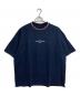 FRED PERRY（フレッドペリー）の古着「オーバーサイズ ピケ Tシャツ ロゴ刺繍Tシャツ 半袖カットソー ローレルリースマーク」｜ネイビー