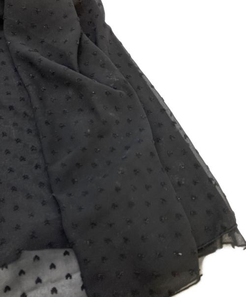 SLOBE IENA（スローブ イエナ）SLOBE IENA (スローブ イエナ) ドットギャザーキャミワンピース　シアーワンピース ブラック サイズ:実寸参照の古着・服飾アイテム