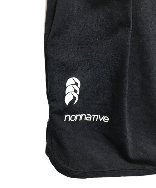Canterbury（カンタベリー）CANTERBURY (カンタベリー) nonnative (ノンネイティブ) halfTen TRAINER PULLOVER ハーフテントレイナープルオーバー　ハーフスリーブカットソー　Tシャツ　半袖　スポーツ　日本製 ブラックの古着・服飾アイテム