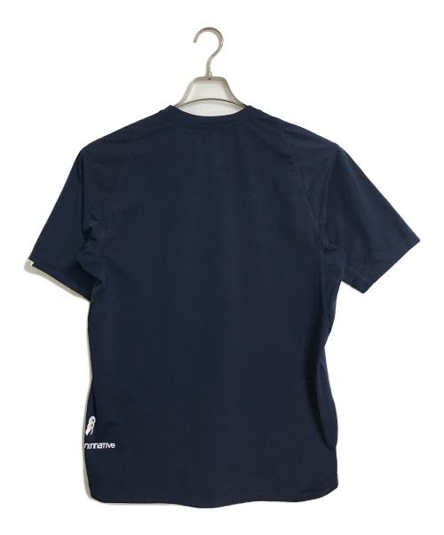 Canterbury（カンタベリー）CANTERBURY nonnative (ノンネイティブ) halfTen TRAINER PULLOVER ハーフテントレイナープルオーバー　ハーフスリーブカットソー　Tシャツ　半袖　スポーツ　日本製　プリントカットソー ネイビーの古着・服飾アイテム