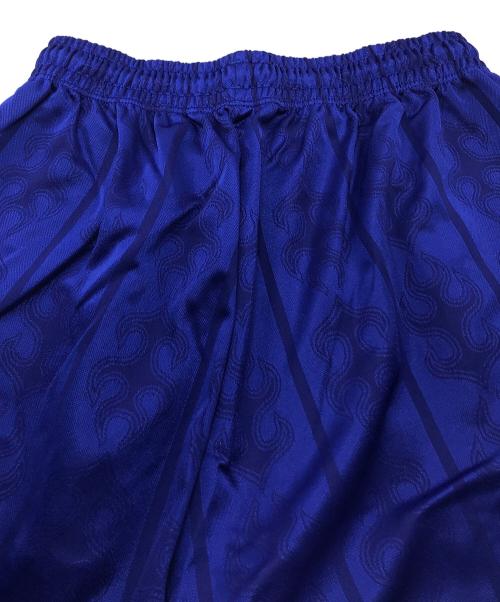 asics（アシックス）asics (アシックス) フレイムデザインハーフパンツ　1998年フランス大会 日本代表 炎モデル　スポーツ ブルー サイズ:Lの古着・服飾アイテム