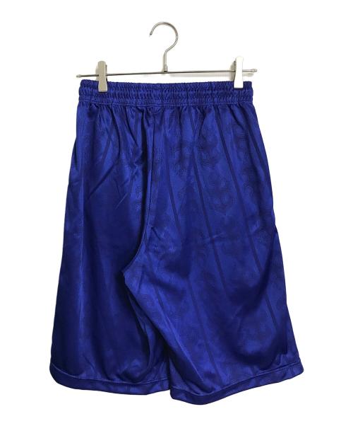 asics（アシックス）asics (アシックス) フレイムデザインハーフパンツ　1998年フランス大会 日本代表 炎モデル　スポーツ ブルー サイズ:Lの古着・服飾アイテム