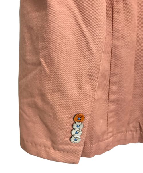 Orazio（オラッツィオ）Orazio (オラッツィオ) リネンコットンテーラードジャケット ピンク サイズ:46の古着・服飾アイテム
