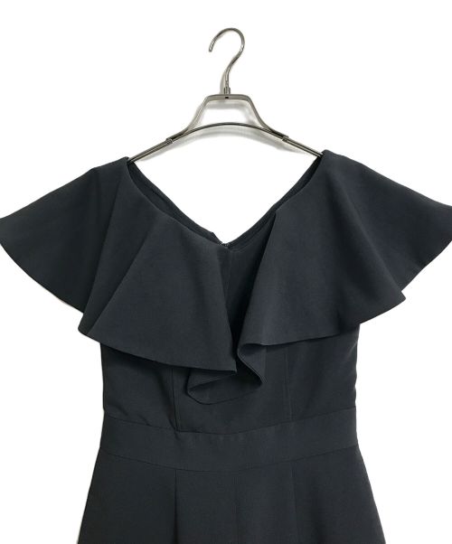 LAGUNA MOON（ラグナムーン）LAGUNA MOON (ラグナムーン) オールインワン LADYデコルテラッフルパンツドレス ネイビー サイズ:Sの古着・服飾アイテム