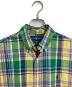 RALPH LAUREN (ラルフローレン) 【古着】半袖BDチェックシャツ　半袖シャツ　classic fit グリーン サイズ: M：3500円