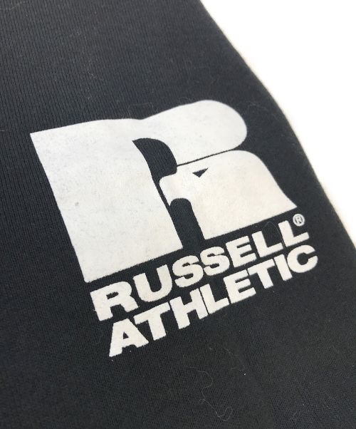 RUSSELL ATHLETIC（ラッセルアスレチック）RUSSELL ATHLETIC (ラッセルアスレチック) GARY YAMAMOTO (ゲーリーヤマモト) スウェット Multi Logo Print'Dri-Power Crew Shirt ブラック サイズ:XLの古着・服飾アイテム