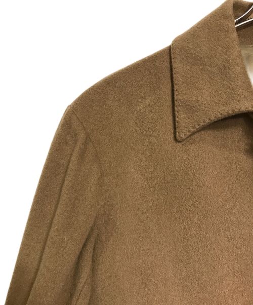UNIVERSAL LANGUAGE（ユニバーサルランゲージ）UNIVERSAL LANGUAGE (ユニバーサルランゲージ) カシミヤステンカラーコート　ウールコート　ロングコート ブラウン サイズ:Sの古着・服飾アイテム