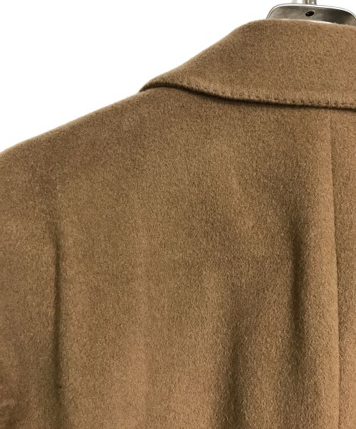 UNIVERSAL LANGUAGE（ユニバーサルランゲージ）UNIVERSAL LANGUAGE (ユニバーサルランゲージ) カシミヤステンカラーコート　ウールコート　ロングコート ブラウン サイズ:Sの古着・服飾アイテム