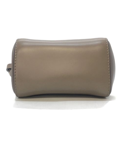 ZANCHETTI（ザンケッティー）ZANCHETTI (ザンケッティー) AMLETO mini  ショルダーバッグ ブラウン×グレージュ サイズ:実寸参照の古着・服飾アイテム