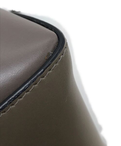 ZANCHETTI（ザンケッティー）ZANCHETTI (ザンケッティー) AMLETO mini  ショルダーバッグ ブラウン×グレージュ サイズ:実寸参照の古着・服飾アイテム